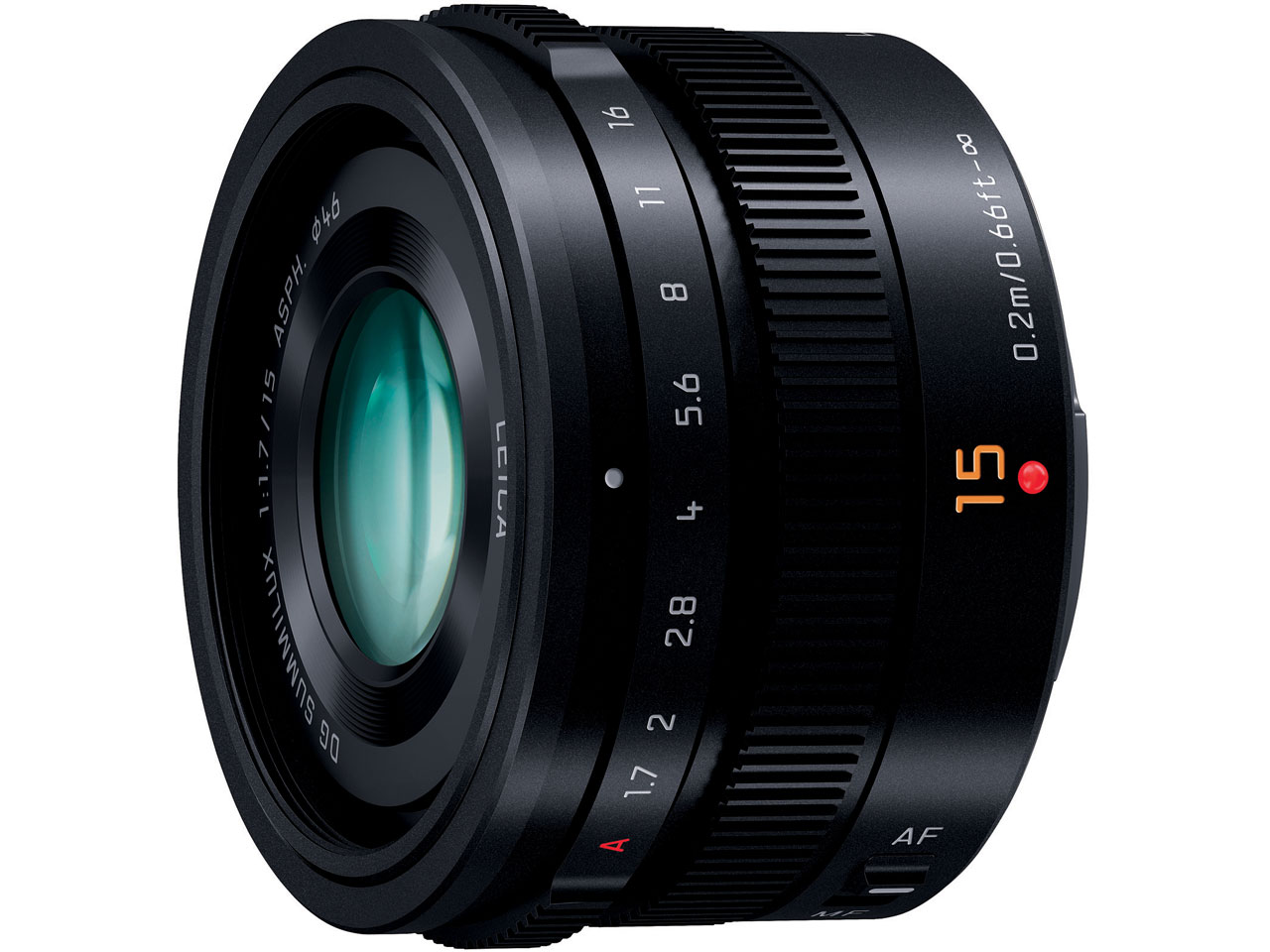 Panasonic パナソニック LEICA DG SUMMILUX 15mm/F1.7 ASPH. H-X015-K [ブラック]