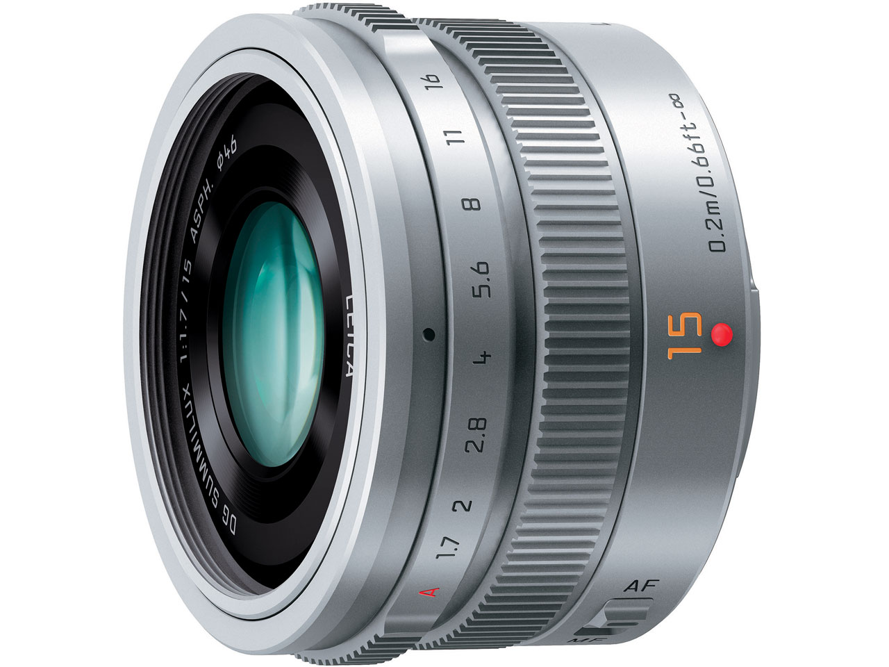 Panasonic パナソニック LEICA DG SUMMILUX 15mm/F1.7 ASPH. H-X015-S [シルバー]