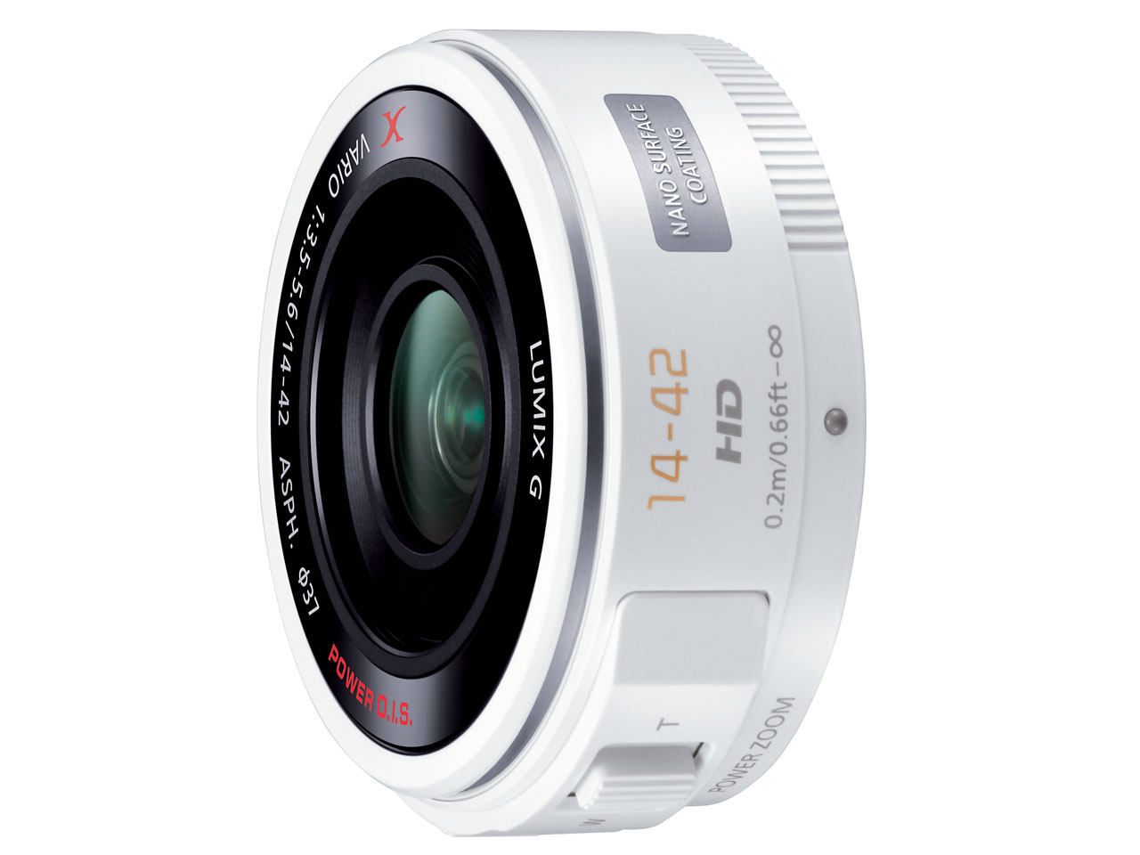 Panasonic パナソニック LUMIX G X VARIO PZ 14-42mm/F3.5-5.6 ASPH./ POWER O.I.S. H-PS14042-W [ホワイト]