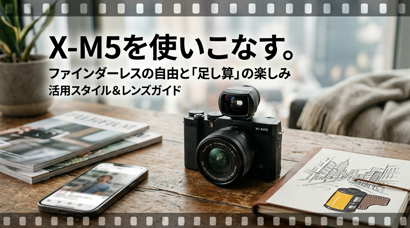 「あえて」の選択としてのX-M5：ファインダーレスがもたらす新しい撮影体験の形